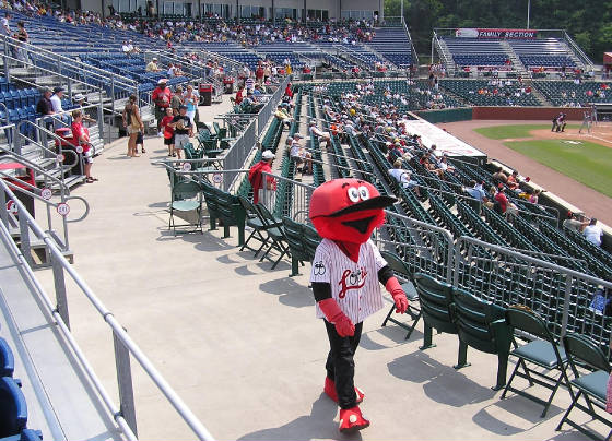 Looie, the Lookouts mascot - BellSouth Park