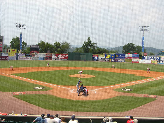 A view from behind Home Plate - Chattanooga